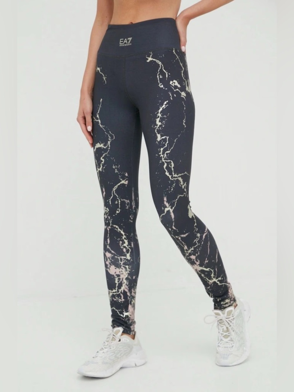 EA7 Emporio Armani 7 Senses Leggings with Contrast Logo XS NWT